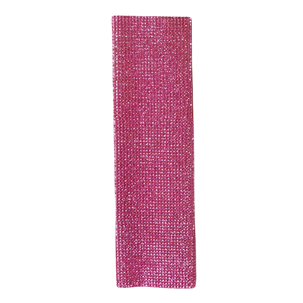 Housse de Microphone en strass, manchon décoratif pour Microphone sans fil pour Disco, scène, fête, émission de télévision: Rose