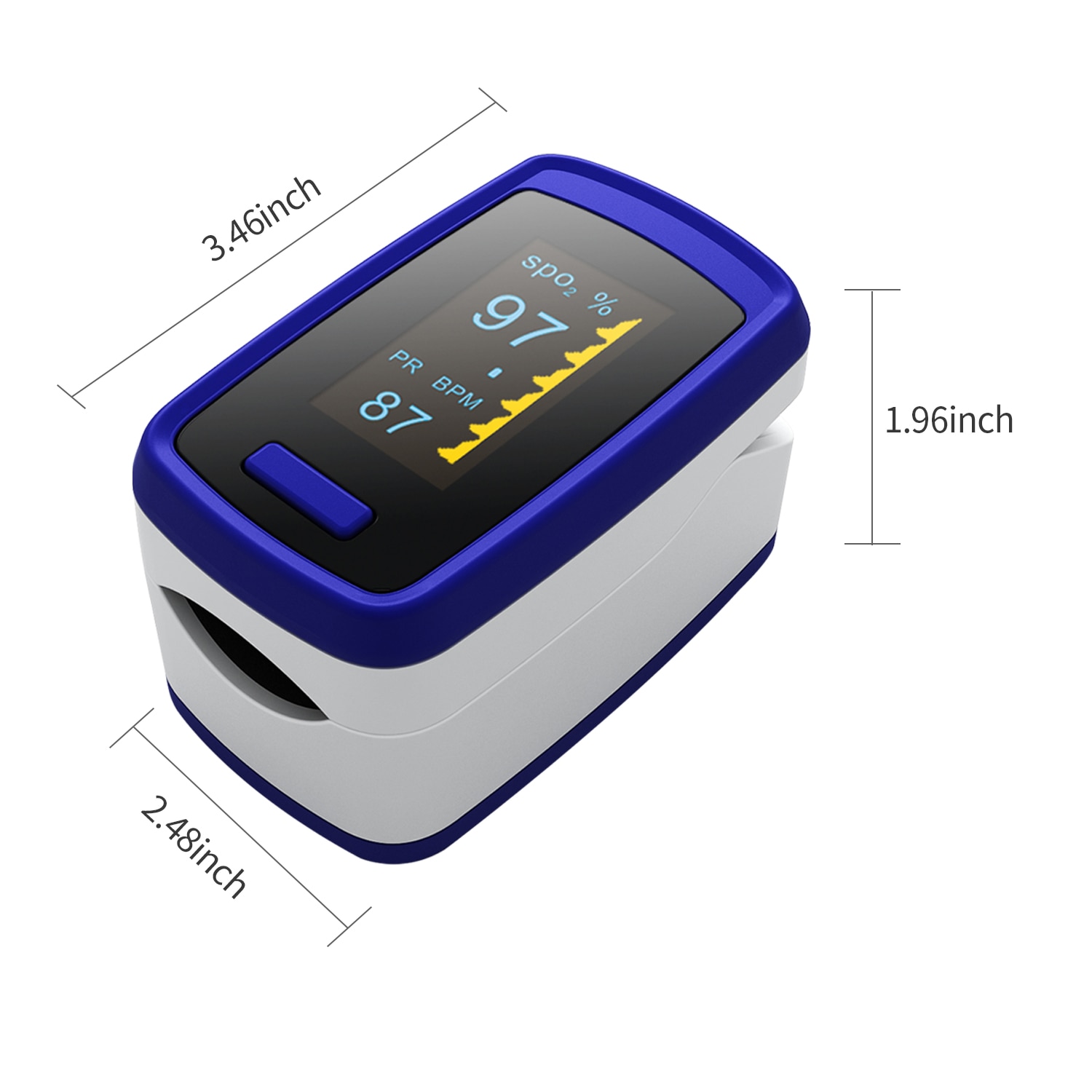 Portable Digital Fingertip Pulse Oximeter OLED blood oxygen Heart Rate Saturation Meter Oximetro de dedo Saturometro Monitor