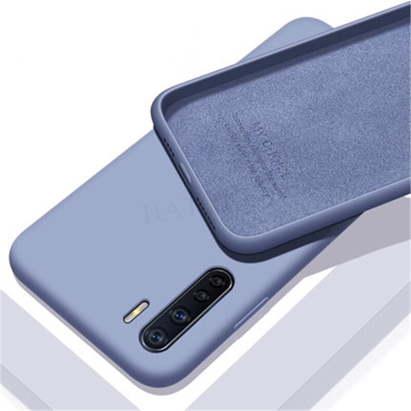 For Oppo A91 Case Cover For Oppo A91 Soft Liquid Silicone Back Cover Smooth Shockproof Bumper Ultra-thin Phone Case For Oppo A91: Light Purple