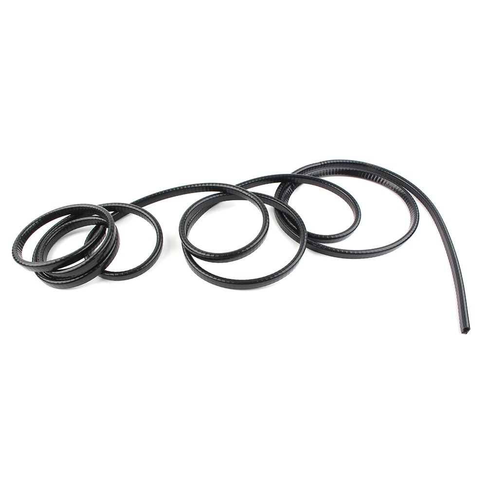 Black 10feet 3M Car Universal Door Trim Edge Lock Guard Moulding Rubber Seal Strip Protector
