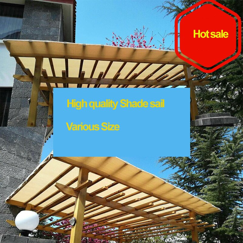 Paksu keltainen väri puutarha aurinkosuoja parveke aurinkosuoja aurinkosuojaverkko markiisit auton katon suojaverho purje