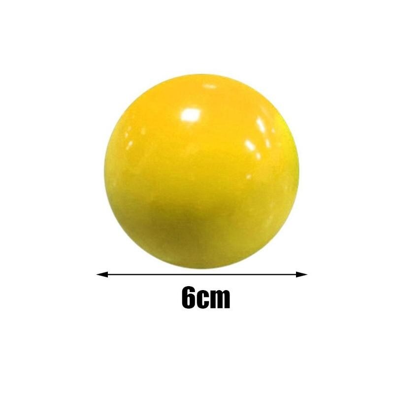 1pc morsomme klebrig veggball dekompresjon leketøy lysende kaste klebrig mål ball 6cm klemme ball sakte stigende stressavlastningsleketøy