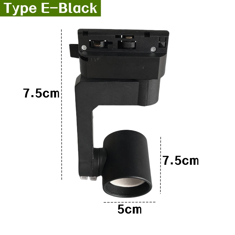 Par30 led e27 base de suporte de luz de pista 2 fios ferroviário lâmpadas de teto titular loja de roupas sala de estar soquete de holofote substituível: Amarelo escuro