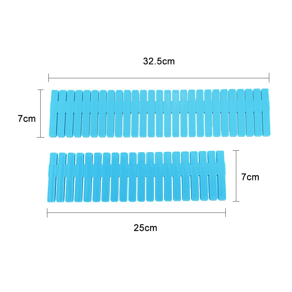 4PCS plastic drawer divider DIY grid divider household storage storage box underwear socks grid sorting grid free combination