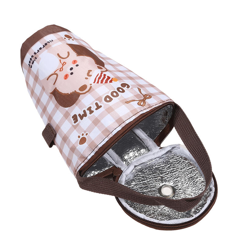 Bolsa de mano portátil para té de la leche, bolsa de preservación del calor, cubierta de taza aislada, bolsa para paraguas, bolso, accesorios para bebidas y acampada