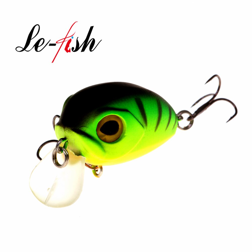 Le fish-Señuelos de Pesca ultraligeros, 32mm, 4g, micro wobbler, trucha, perca, Lucio, Crankbait flotante