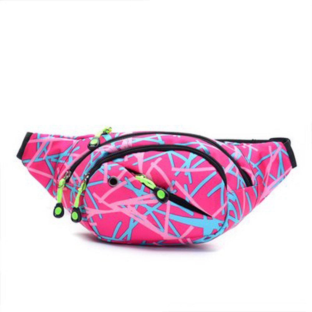 Unisex bag Outdoor Sports belt bag Casual Camoufla Waist Pack Cycling Sport Belt Bag Fanny Pack Bauchtasche бананка женская: Pink 