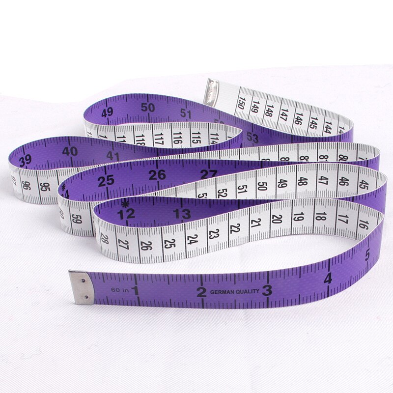 Meting Tape Kleermakers In Centimeter En Inch Duurzaam Body Meten Ruler Kleermaker Meetlint Geel Blauw Roze: Purple