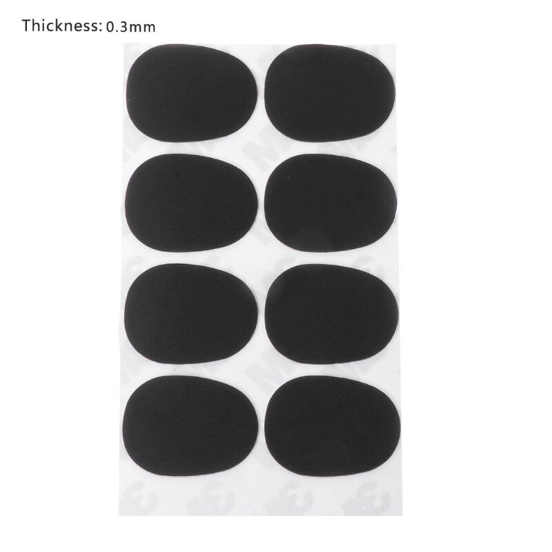 8Pcs Treble/Alt/Tenor Saxofoon Klarinet Mondstuk Patches Pads Kussens 0.3Mm