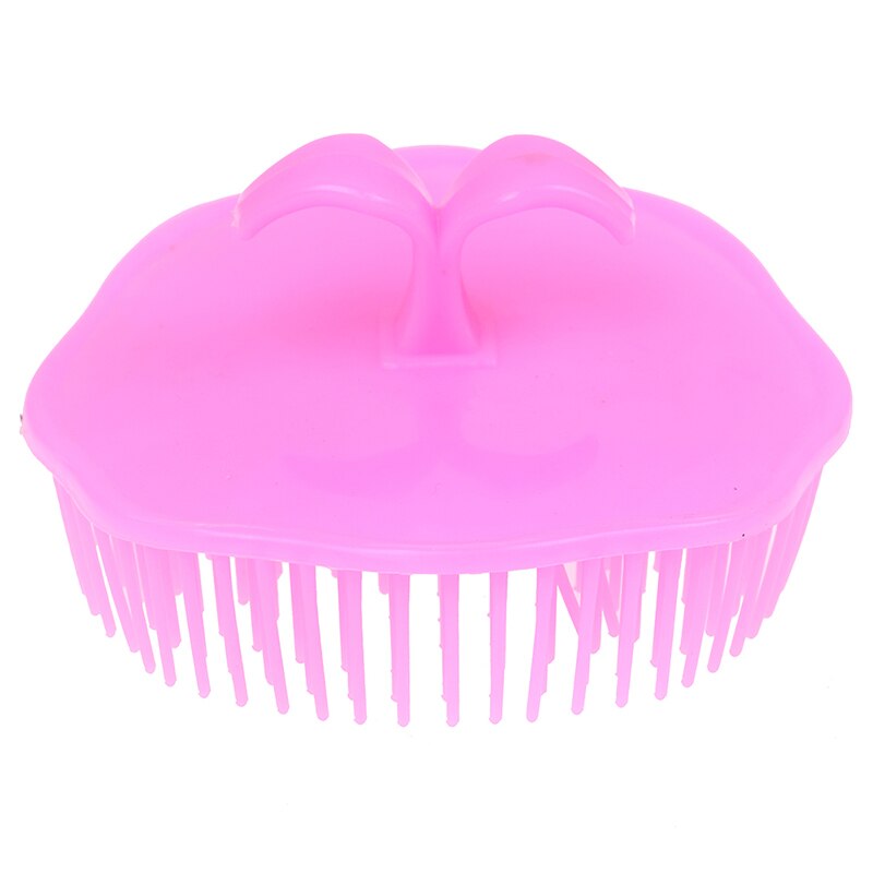 Mini peigne à cheveux rond en forme de brosse à cheveux en plastique enchevêtrement tête cuir chevelu Massage peigne cheveux promouvoir le cercle sanguin confortable à utiliser: Default Title