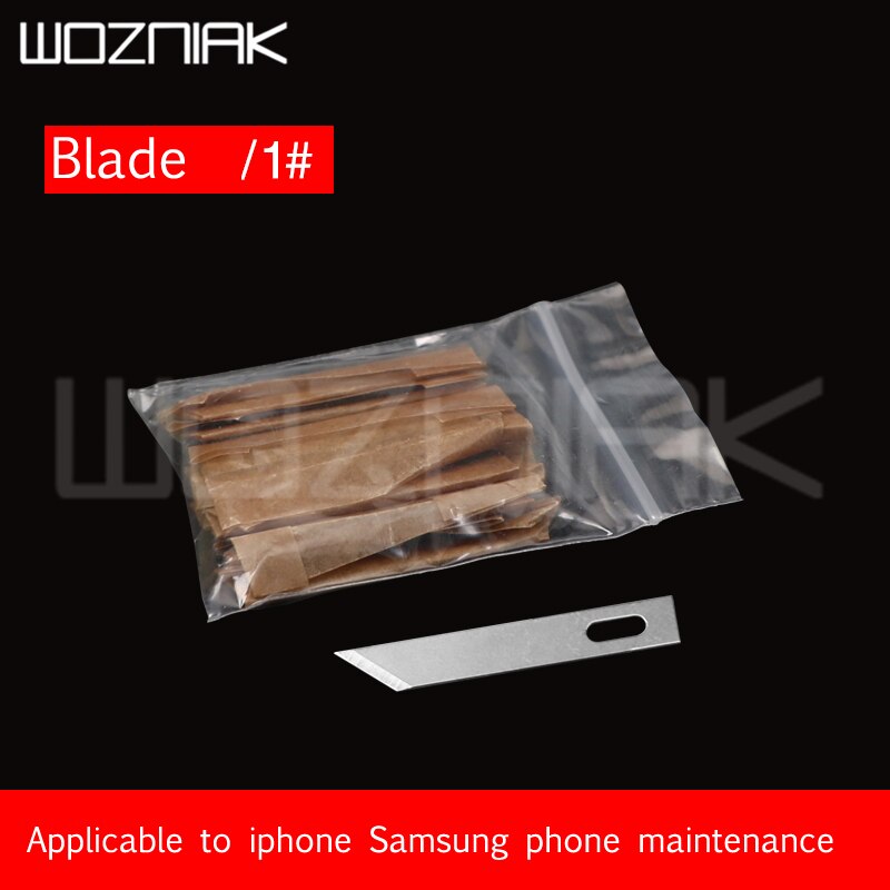 Lame chauffante universelle en fer à souder 936, pour téléphone portable, outil de nettoyage du dos en verre, outil de réparation des circuits imprimés d&#39;empreintes digitales: No .1 blade 10pcs