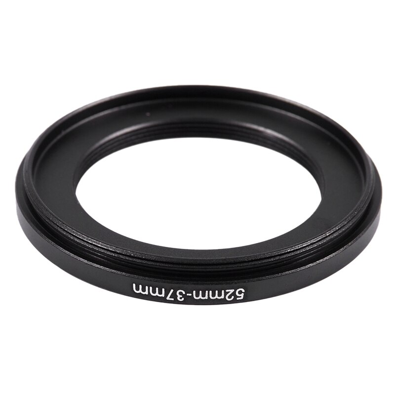 52mm-37mm 52mm a 37mm preto step down anel adaptador para câmera