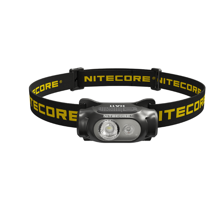 Nitecore  ha11 multifunksjonell 240 lumen hodelykt, pakken inneholder brakett, hodelyktbelte