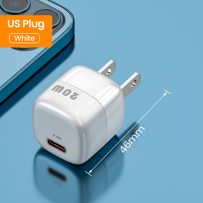 KUULAA Super Si USB C ładowarka 20W typ C PD szybkie ładowanie dla iPhone 13 12 11 Max Pro XS 8 Plus dla iPad Air 4 iPad 2020 Mini: US White