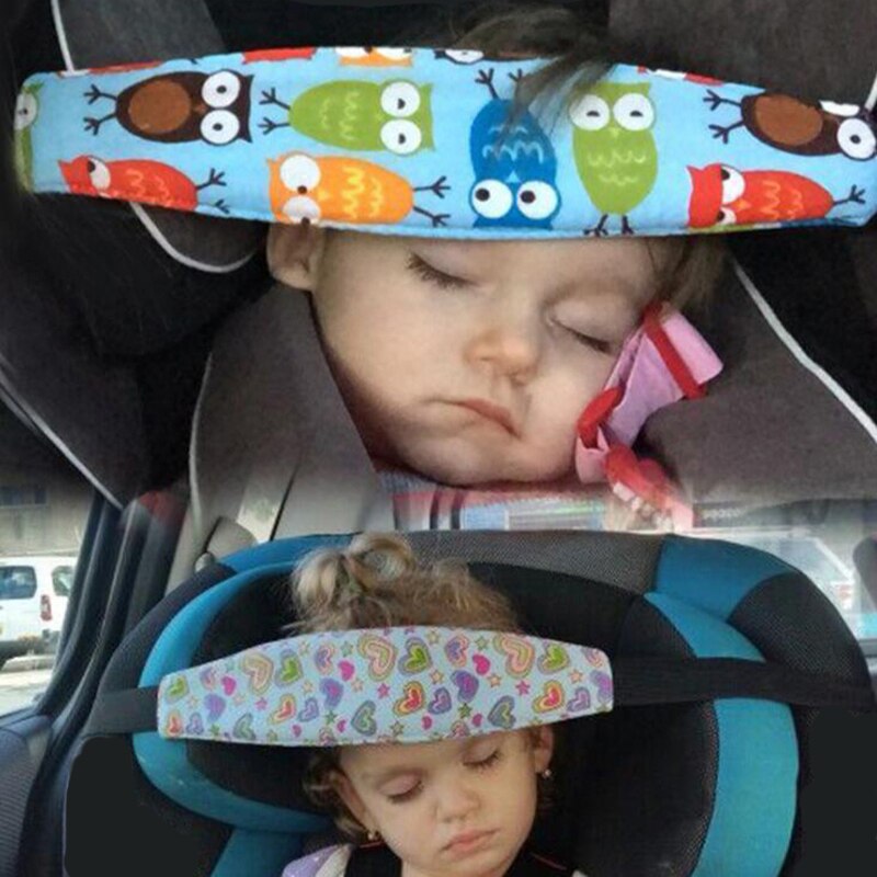 Baby tilbehør klapvogn bilsæde sovesele lille barn hovedbeskytter støtteholder børn justerbar bomuldsbælte