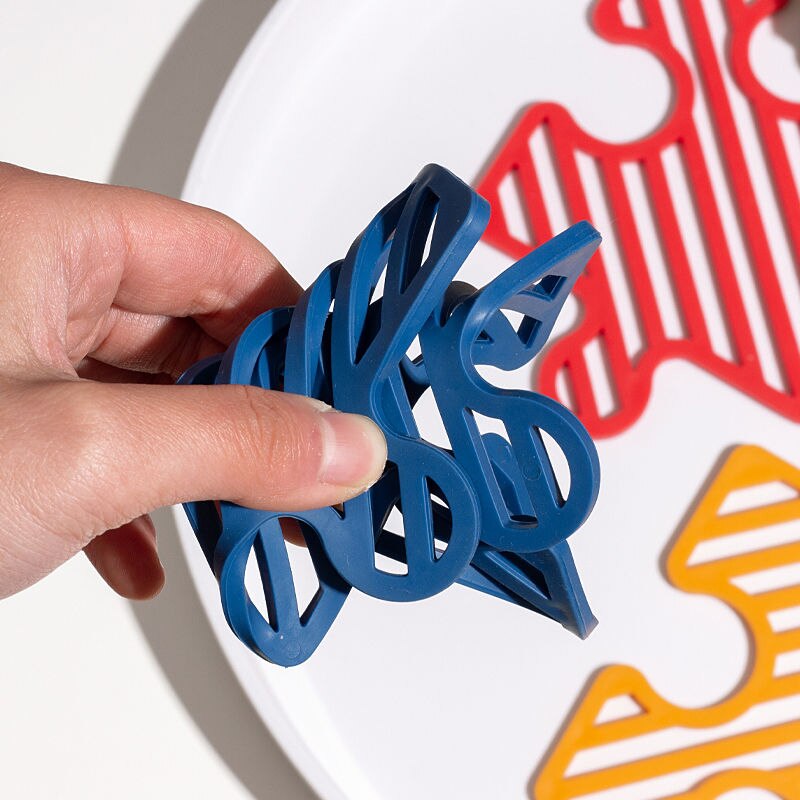 Puzzel Creatieve Siliconen Coaster,4-Kleur Diy Splic Antislip Hittebestendig -Schoon Leuke Placemat, home Kitchen Bar Tafel Matten.