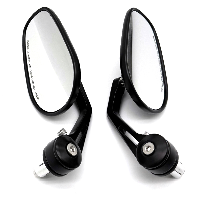 Retro Zwarte Motorfiets 22mm 7/8 "Achteruitkijkspiegels Voor Cafe Racer Moto Zijaanzicht Spiegels Motor Scooters Achteruitkijkspiegel