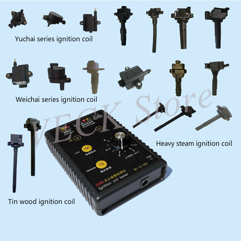 Automobile Ignition Coil Detector Tester Natural Gas Ignition Coil Gasoline Car Ignition Coil Detection IG80