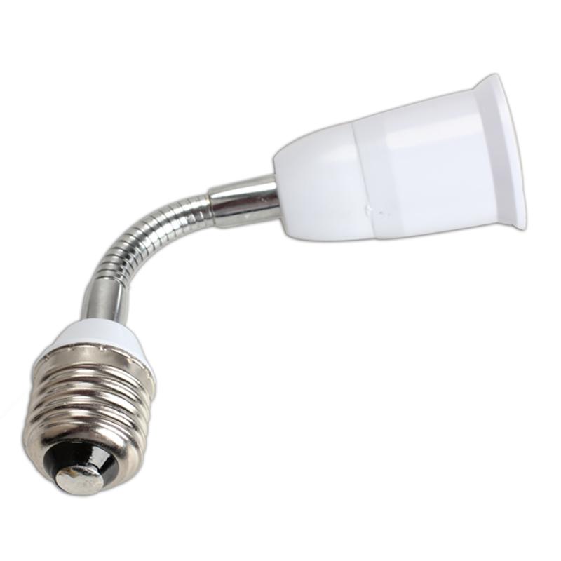 E27 Om E27 Flexibele Extension Rotary 16cm Extend Base LED Light Adapter Converter Socket Lighitng Accessoires Witte Kleur