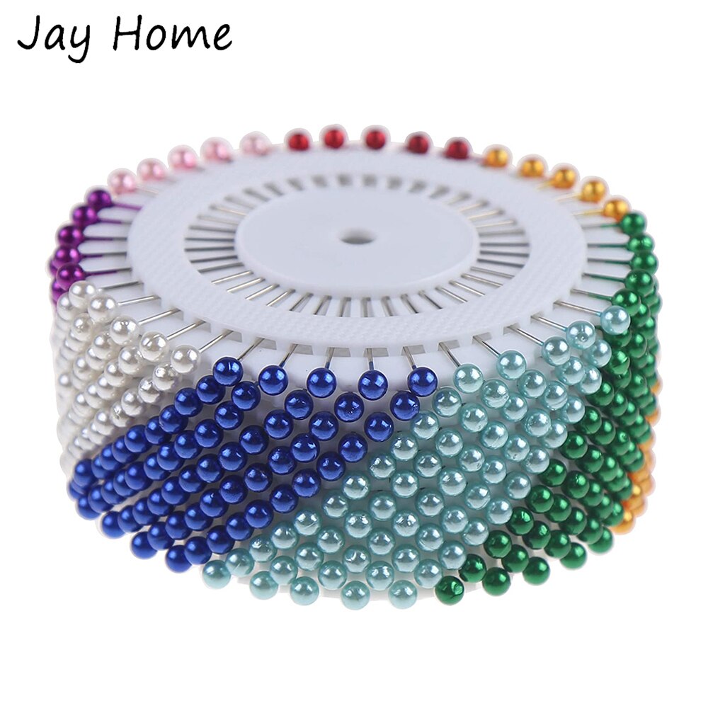40Pcs Multicolor Naaien Pinnen 38Mm Plastic Parel Hoofd Naald Pins Quilten Spelden Voor Dressmaking Diy Naaien Ambacht gereedschap
