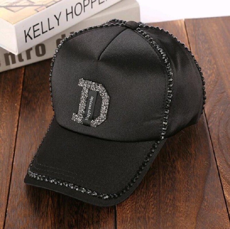 Volledige Kristal Bloemen Denim Baseball Cap Bling Strass hip hop Verstelbare Snapback Hoed voor vrouwen Verstelbare