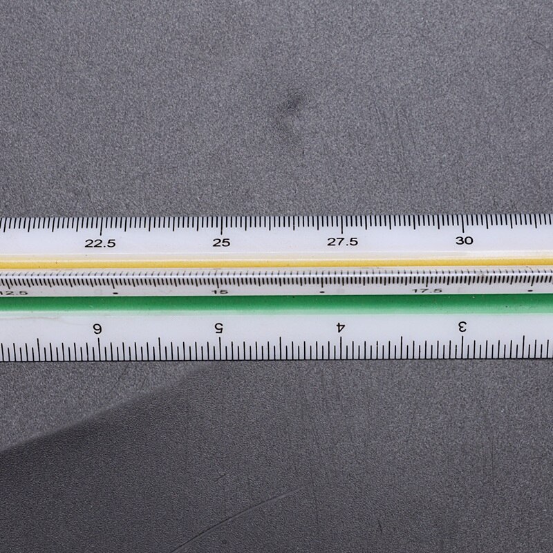 1:20 1:25 1:50 1:75 1:100 1:125 Plastic Triangular Scale Ruler