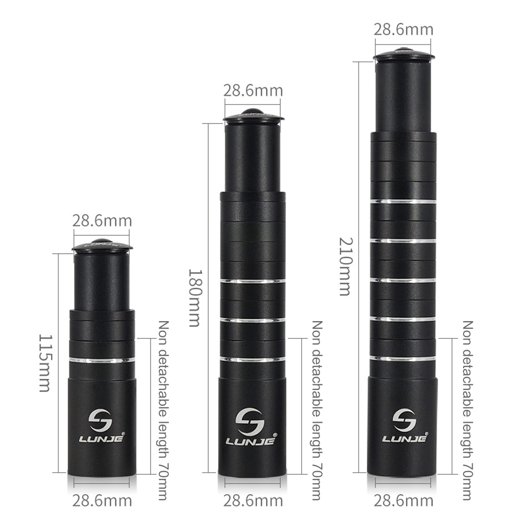 Aluminum Alloy Mountain Bike Stem Riser Fork Stem Extender Extension Bike Stem Head Up Bicycle Handlebar Raiser Adaptor Extender