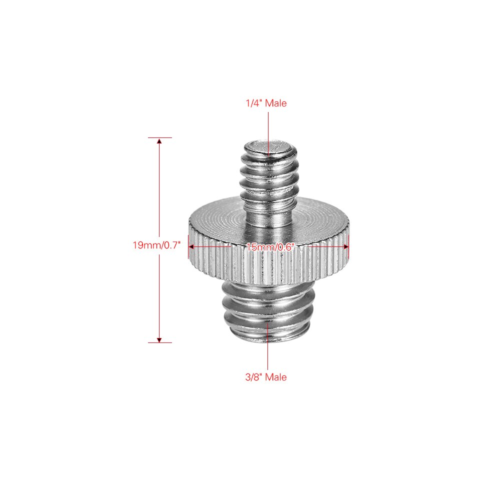 5pcs Standard Threaded Screw Adapter Tripod Mounting Thread Screw Converter for Camera Tripod Monopod Ballhead Light