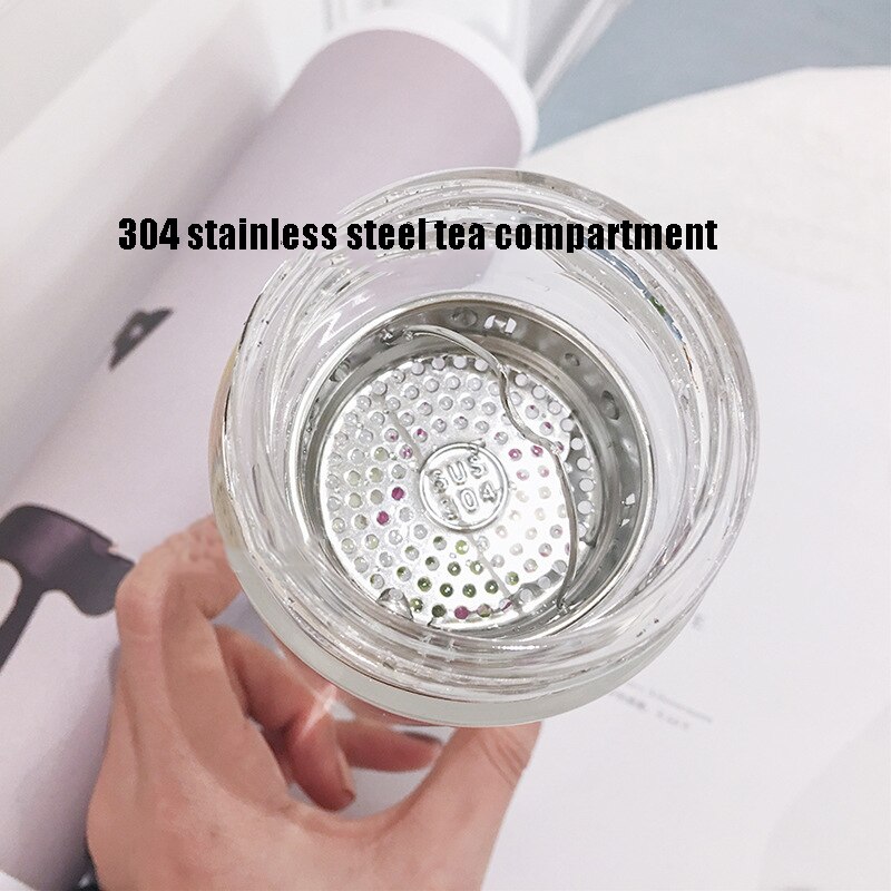 Tasse En Verre Design Vague 300ml - Mug Transparent Pour Café, Thé, Boissons - Idéal Maison, Bureau