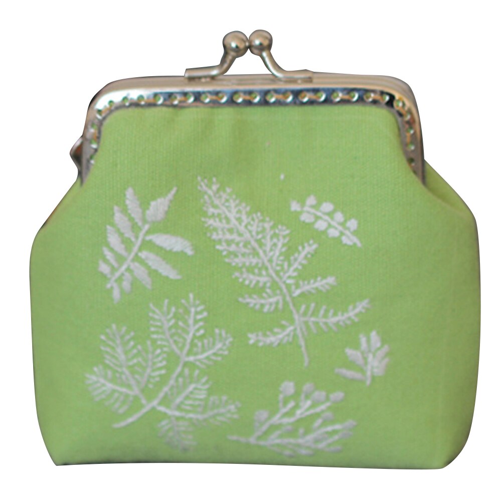 Monedero con bordado de flores para manualidades, monedero de punto de cruz con bordado, materiales de estilo chino, monedero pequeño Vintage para mujer