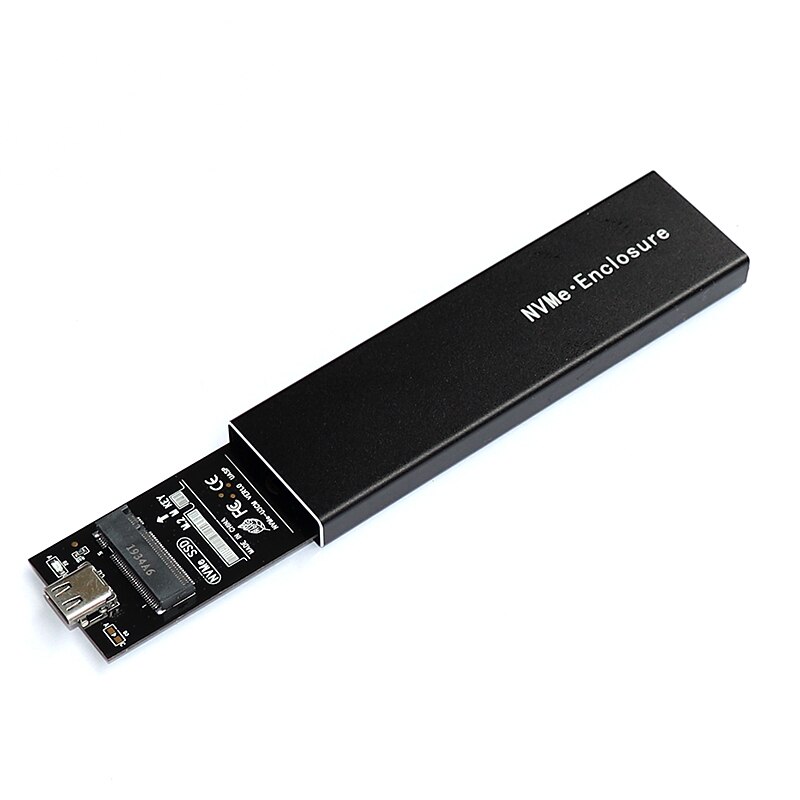 M2 Nvme Usb 3.1 Adapter Case Nvme Ssd M2 Naar Usb Adapter M.2 USB3.1 Behuizing Voor M.2 2280 2260 2242 2230 Ssd Chip RTL9210