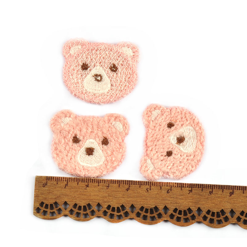 10 Stuks 37X34Mm Mooie Gekleurde Beer Borduurpatches Naaien Kinderkleding Appliques Accessoires Diy Haar Lussen Clip Handgemaakte Decor: Antique Copper