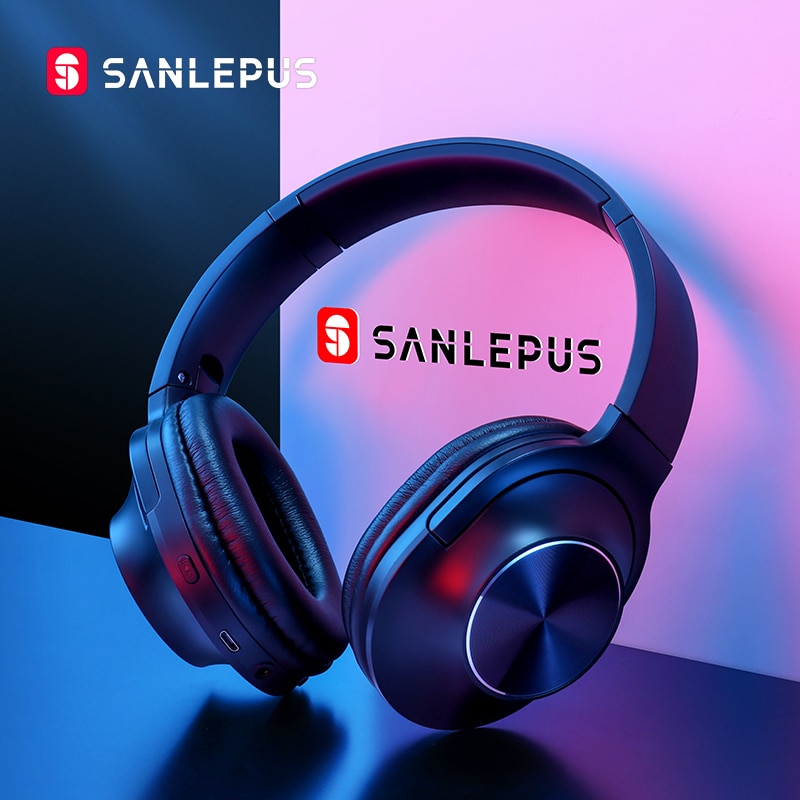 Sanlepus Bluetooth Hoofdtelefoon Draadloze Draagbare Stereo Headset Met Microfoon Voor Muziek Oortelefoon Voor Iphone Samsung Xiaomi