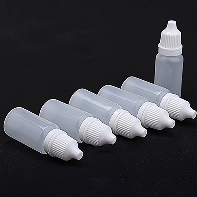 5 Stuks 5/10/15/20/30/50/100Ml Lege Plastic Squeezable Dropper flessen Eye Liquid Dropper Sample Ogen Hervulbare Fles