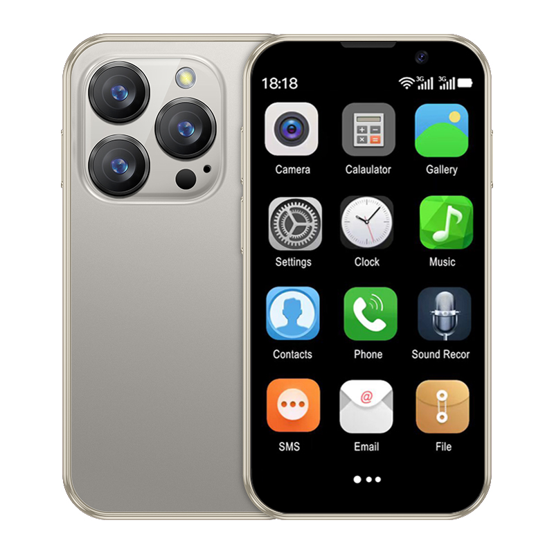 SERVO-Mini-Smartphone, 3,0-Zoll-HD-Anzeige, Android 9.0-praktisch, 2 GB + 16 GB, Gesicht-Entriegelung, 3G-Mobilfunk-GPS, kleine Smartphones: Grün