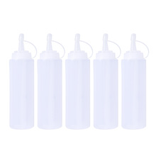 3 stuks kruidenflessen, sausfles, 8 oz knijpen flessen, flexibele fles