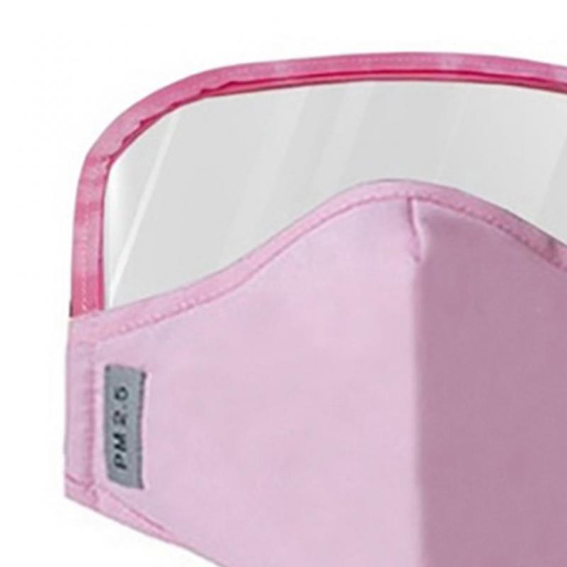 1Pc sécurité clair meulage visage bouclier écran masque visière oeil prévenir salive Splash masque directe: pink