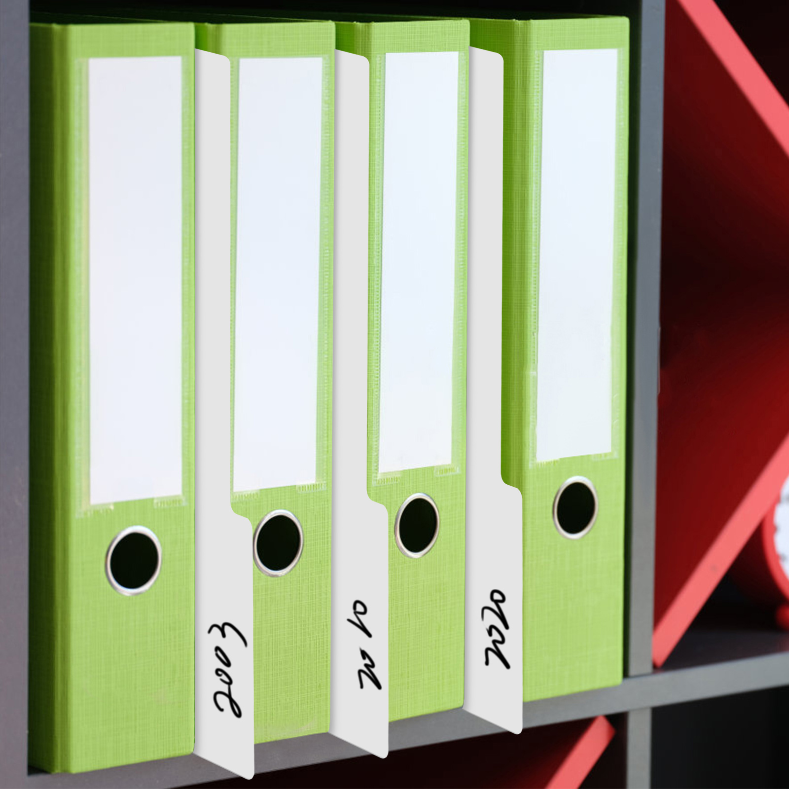 10-delige platenverdeler Bestandsverdelers met tabbladen Wenskaart Comic Book Boards Boekensteun