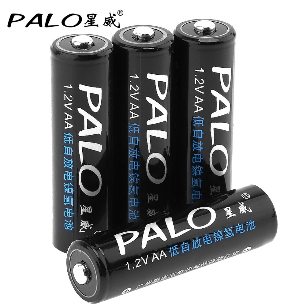 PALO 4/8/12/16pcs AA Battery Ni-MH 3000mAh 1.2V AA Rechargeable Batteries AA Bateria Baterias + 2pcs Battery Hold Case Boxes