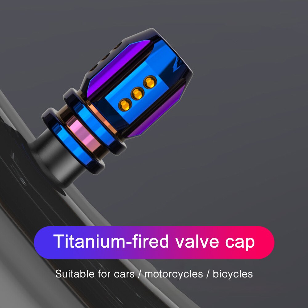 Tapones de aleación de aluminio para neumáticos, 2 uds., tapones de válvulas de coche de colores, metálicos, antipolvo
