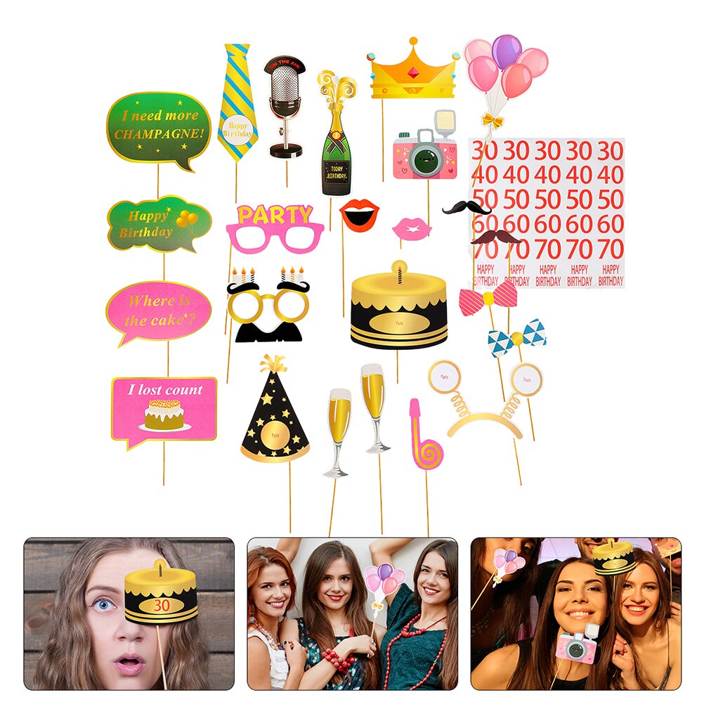 25 Pcs Photo Frame Stylish Photography Accessories Party Adornments: Default Title