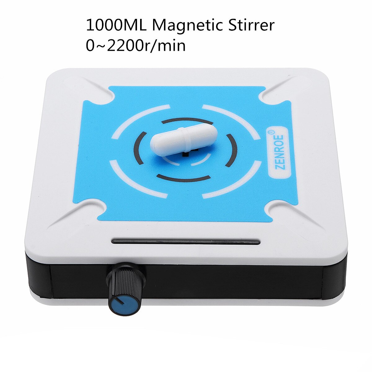 Magnetic Stirrer Magnetic Mixer with Stir Bar 0-2200r/min Max Stirring Capacity: 1000ML 1L with Adapter US Plug
