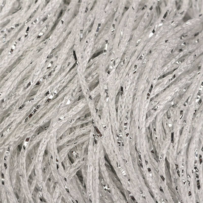 Imixlot 1m polyester tråd skillevæg gardiner skærme romantisk stue dekoration tyl dør drapering tilbehør: T