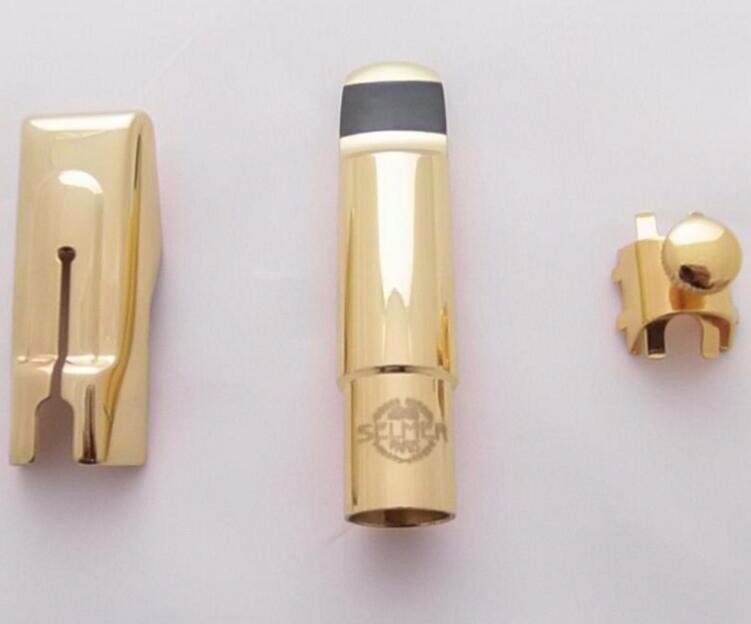 Tenor Soprano Alto Saxophone Metal Mouthpiece Gold Plating Sax Mouth Pieces Accessories Size 5 6 7 8 9