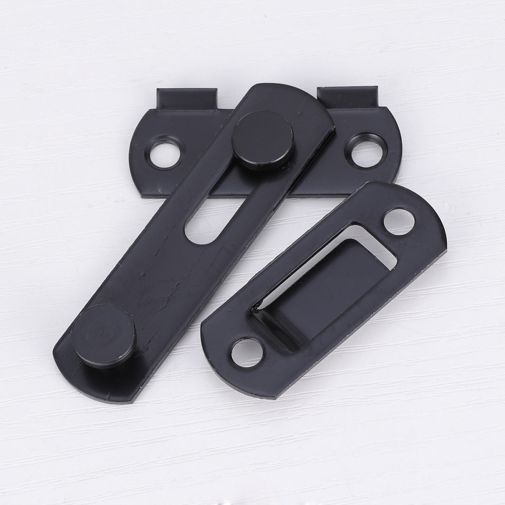 2pcs Stainless Steel Rust-proof Door Hasp Gate Latches Safety Door Lock for Doors Windows Cabinets Gates Furniture