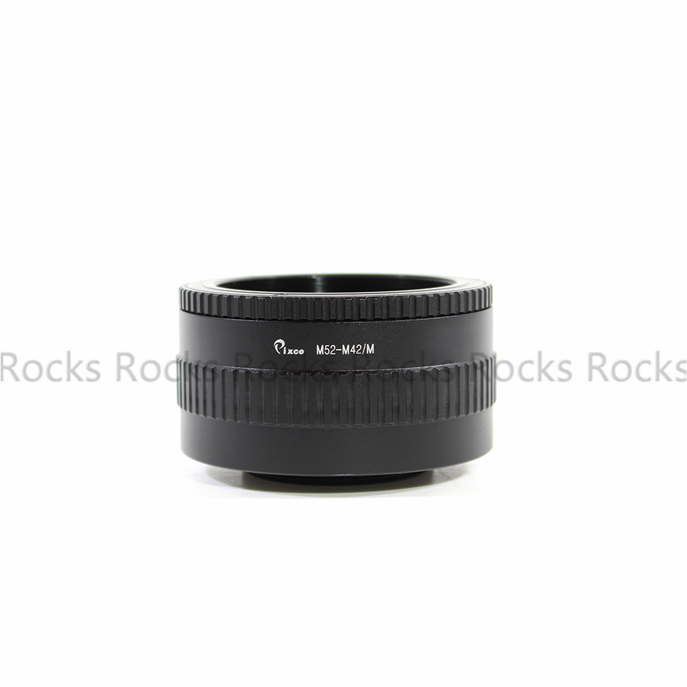 M52 Lens to M42 Camera Adjustable Focusing Helicoid Ring Adapter 36 -90mm Macro Extension Tube M52-M42