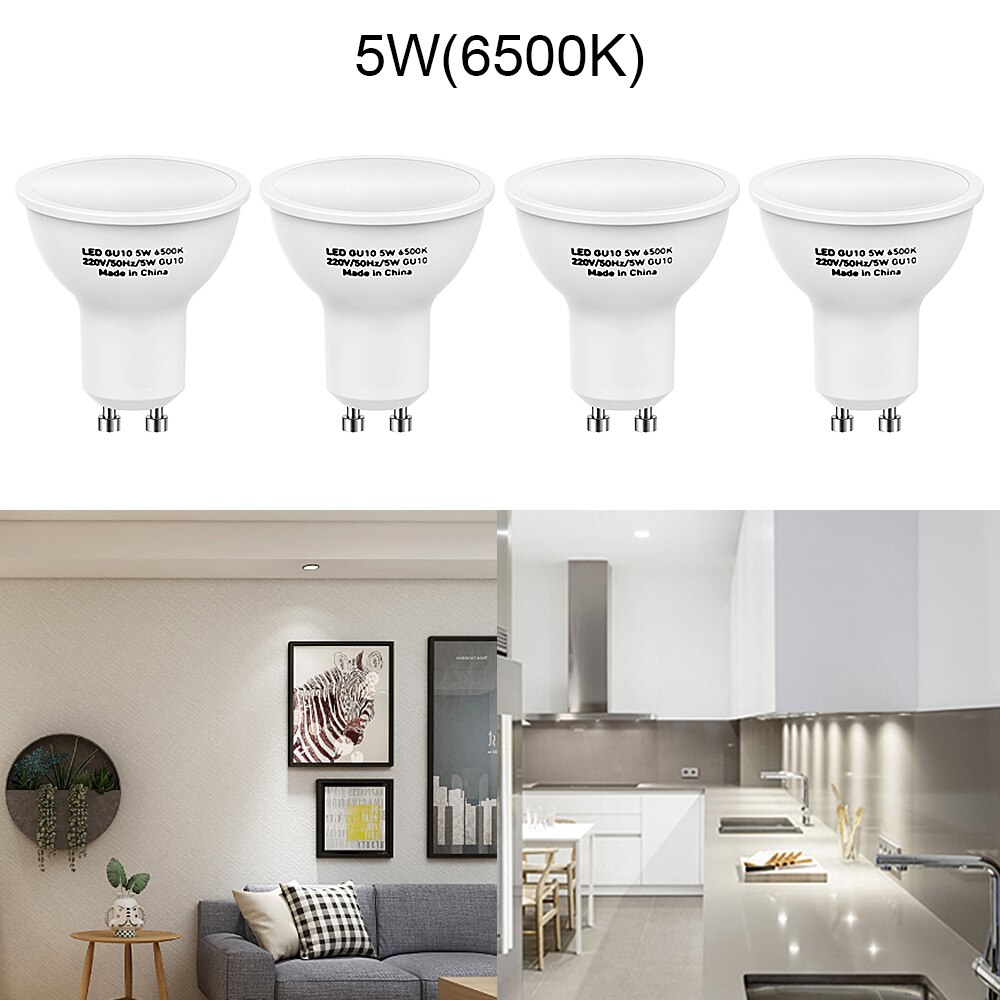 10pcs GU10 LED Bulbs Spotlight Bulb 220V Spotlight For Home Bedroom Lighting Ampoule LED Spotlight