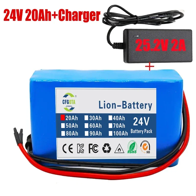 24V 6s2p lithium battery pack 5000mah 18650 rechargeable battery/mobile lithium-ion battery pack with charger: PURPLE