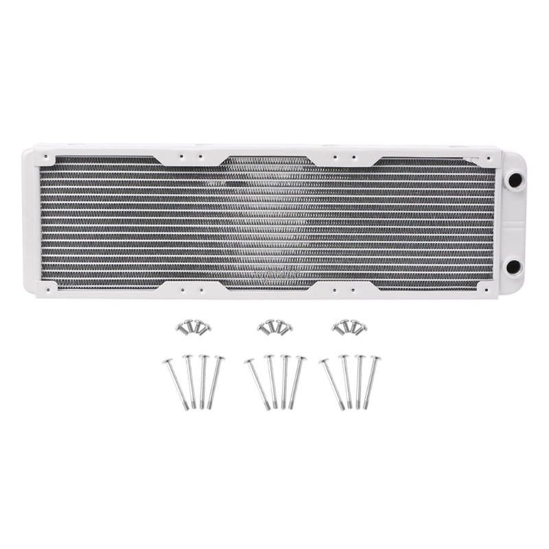 1PC White 120/240/360mm Aluminium Water Cooling Computer Radiator Water Cooler 18 Tube CPU Heat Sink Exchanger