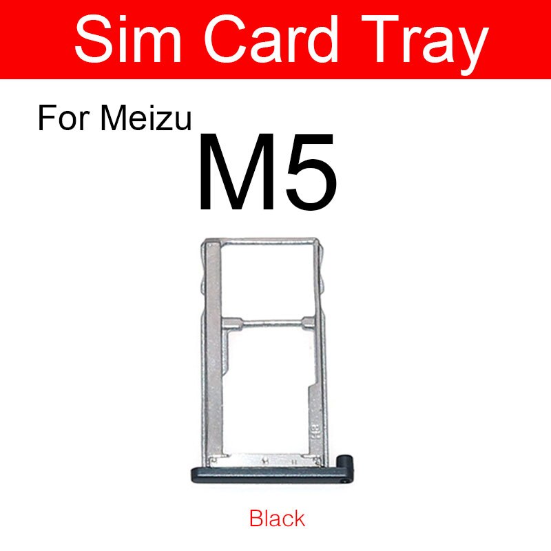 Soporte de la bandeja de la tarjeta SIM para Meizu Meilan encanto azul M5 M5c M5s M611A M611H adaptador de la ranura de la tarjeta Micro Sim piezas de reparación